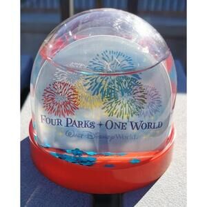 Walt Disney World SnowGlobe Mickey Mouse Four Parks One World Disney Parks